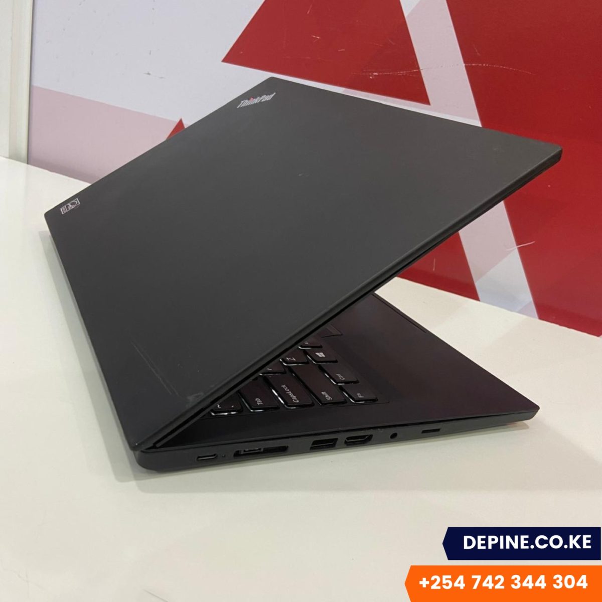 Certified Lenovo ThinkPad T490 14 Notebook, Intel Quad Core i5-8365U – Black