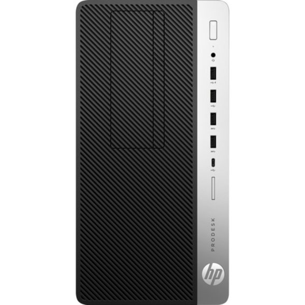 HP ProDesk 600 G5 Microtower Desktop Computer, Intel® Core™ i5 9th Gen, 16GB RAM, 256GB NVMe SSD + 500GB HDD, Integrated Intel UHD Graphics 630, Windows 11 Pro, Black