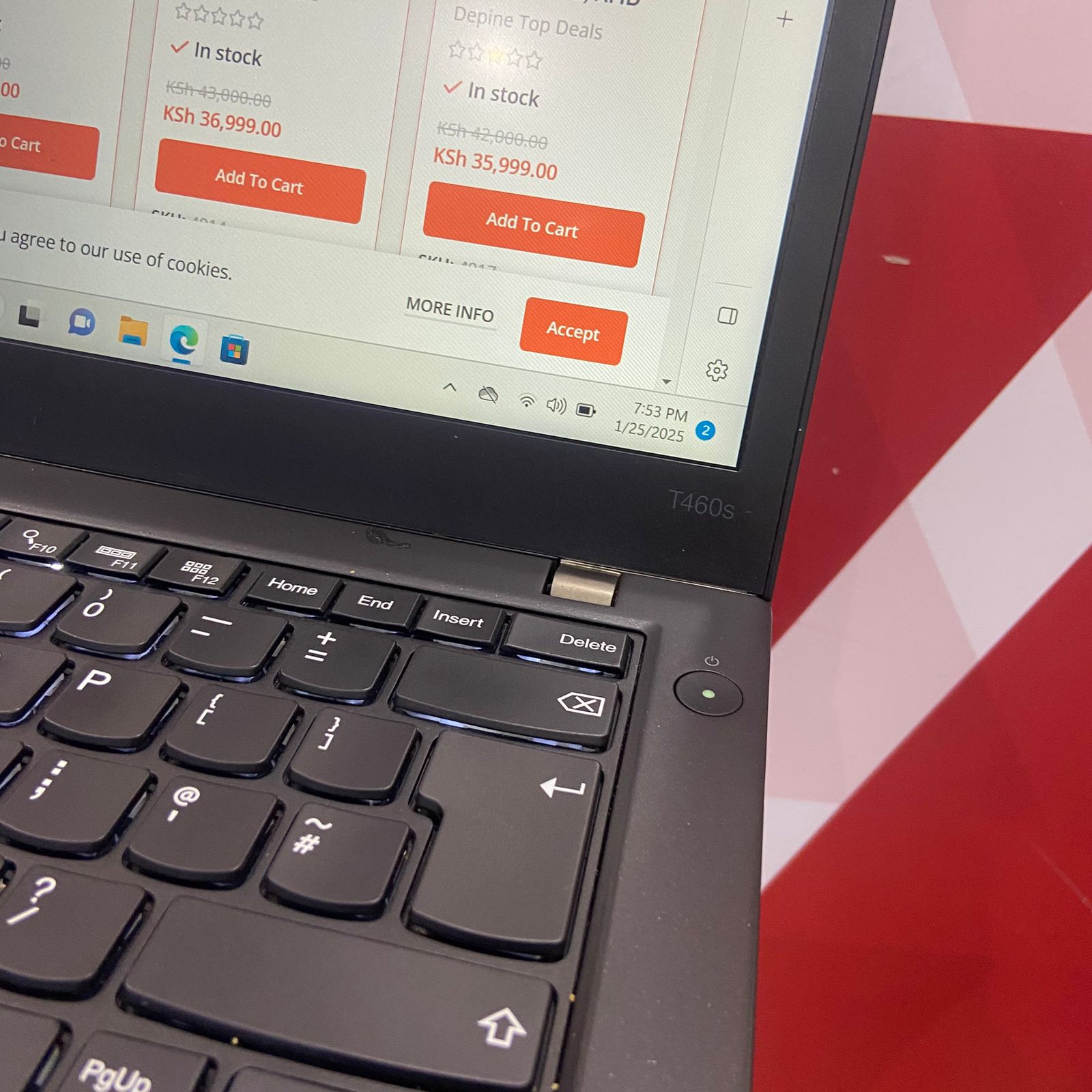 Lenovo ThinkPad T460s Ultrabook, Intel®️ Core™️ i5-6300U, 8GB RAM, 256GB SSD, 14 Inches FHD Display, Intel®️ HD Graphics 520, Windows 11 Pro, Black - Image 7