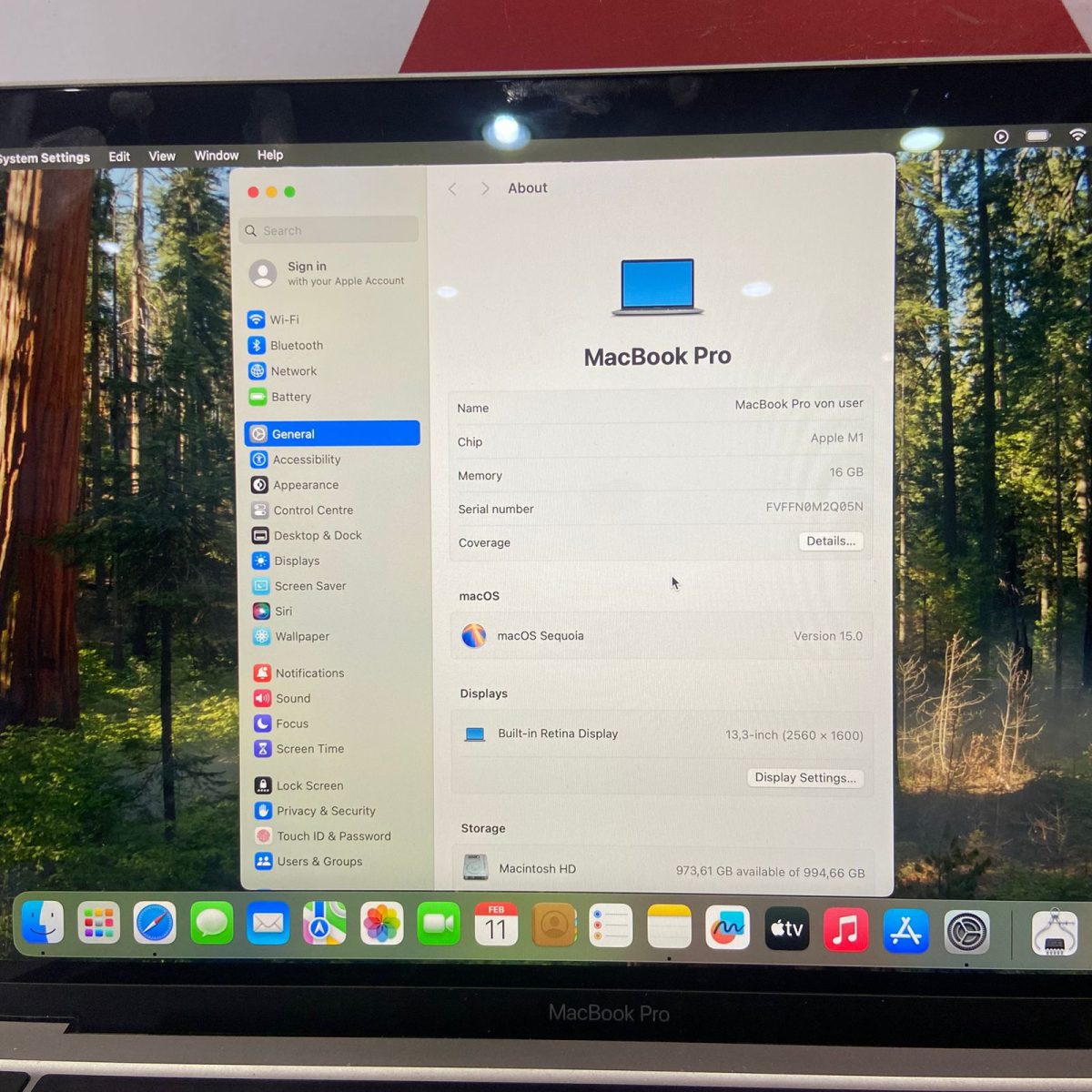 Certified Apple MacBook Pro A2338 13.3 in 2020 Notebook, Apple M1 Chip – Space Gray