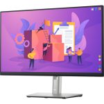 Dell P2422H 23.8″ Full HD IPS Monitor, 1920×1080, 60Hz Refresh Rate, 1000:1 Contrast Ratio, 250 nits Brightness, VESA Mount, HDMI/DisplayPort/USB Connectivity, Black