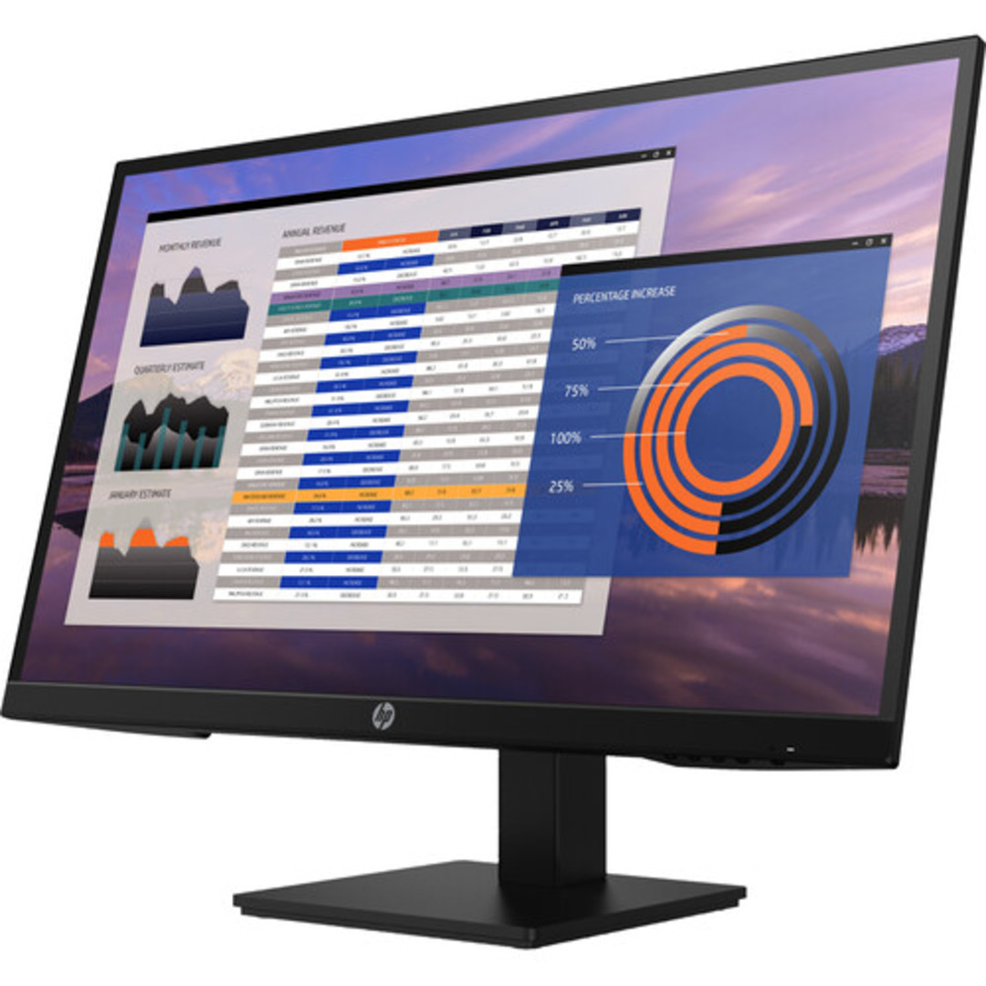 HP P27h G4 27″ IPS FHD Monitor, 1920×1080, 75Hz Refresh Rate, 1000:1 Contrast Ratio, 250 nits Brightness, VESA Mount, HDMI/DisplayPort/USB-C Connectivity, Black