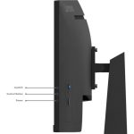 Lenovo G34w-30 34″ Curved Monitor, 3440×1440 QHD HDR, 170Hz Refresh Rate, 3000:1 Contrast Ratio, 400 nits Brightness, FreeSync Premium, HDMI/DisplayPort, VESA Mount, Black