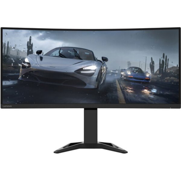 Lenovo G34w-30 34″ Curved Monitor, 3440×1440 QHD HDR, 170Hz Refresh Rate, 3000:1 Contrast Ratio, 400 nits Brightness, FreeSync Premium, HDMI/DisplayPort, VESA Mount, Black