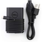 Dell 65W USB-C AC Power Adapter | Type-C Charger | Compatible with Latitude, XPS & Inspiron Laptops