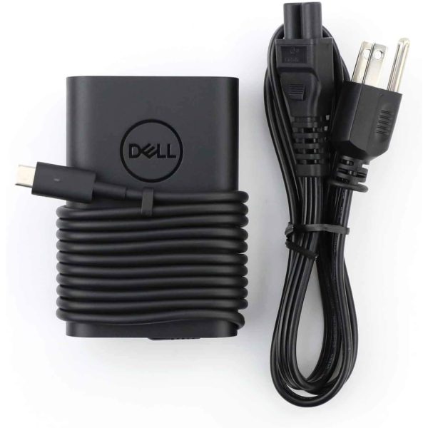 Dell 65W USB-C AC Power Adapter | Type-C Charger | Compatible with Latitude, XPS & Inspiron Laptops