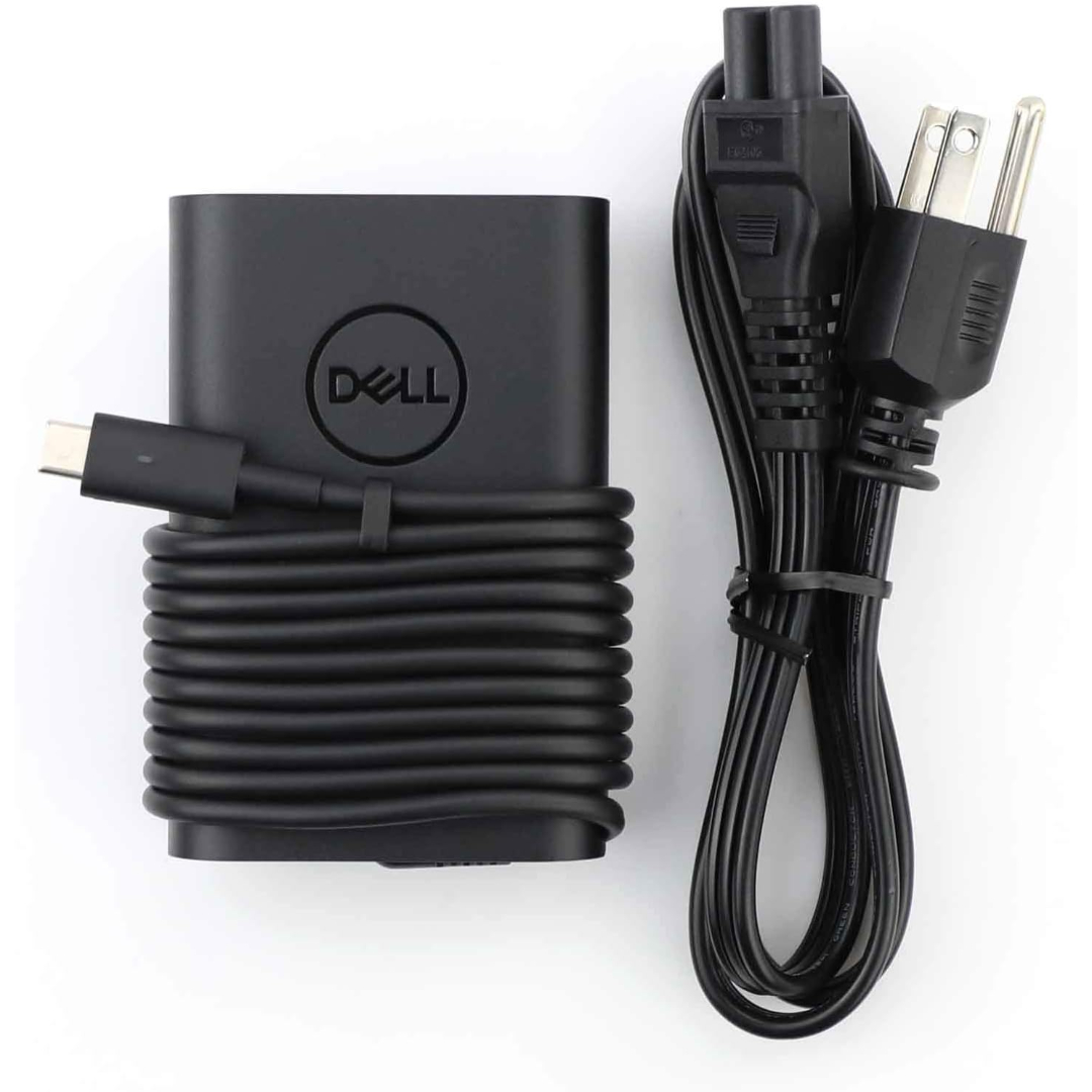 Dell 65W USB-C AC Power Adapter | Type-C Charger | Compatible with Latitude, XPS & Inspiron Laptops