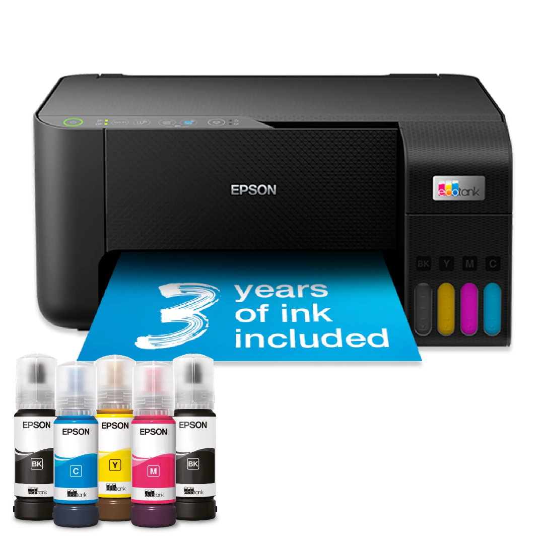 Epson EcoTank L3250 – Print, Scan, Copy | 33ppm Speed, 7,500-Page Ink Yield | Wi-Fi All-in-One Printer for Home & Small Office