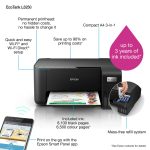 Epson EcoTank L3250 – Print, Scan, Copy | 33ppm Speed, 7,500-Page Ink Yield | Wi-Fi All-in-One Printer for Home & Small Office