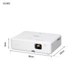 Epson CO-W01 WXGA Projector 3000 Lumens 3LCD | Full HD 1080p HDMI Support | Portable Android TV Projector for Home Theater, Business Presentations, Office & Outdoor Movies (White) - Image 5