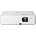 Epson CO-W01 WXGA Projector 3000 Lumens 3LCD | Full HD 1080p HDMI Support | Portable Android TV Projector for Home Theater, Business Presentations, Office & Outdoor Movies (White)