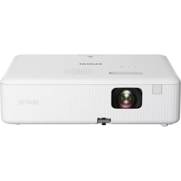 Epson CO-W01 WXGA Projector 3000 Lumens 3LCD | Full HD 1080p HDMI Support | Portable Android TV Projector for Home Theater, Business Presentations, Office & Outdoor Movies (White)
