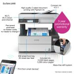 Epson EcoTank L6490 A4 Ink Tank Printer – Print, Scan, Copy, Fax | 37ppm Speed, 7,500-Page Ink Yield, Auto Duplex, Mobile Printing | Compact Design for Office Use