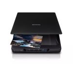 Epson Perfection V39 II Photo and Document Flatbed Scanner | 4800 dpi Optical Resolution | Compact Design, OCR, Easy Photo Fix | Home, Photo Restoration & Small Office Scanner
