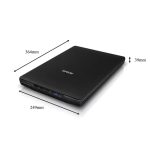 Epson Perfection V39 II Photo and Document Flatbed Scanner | 4800 dpi Optical Resolution | Compact Design, OCR, Easy Photo Fix | Home, Photo Restoration & Small Office Scanner