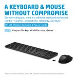 HP 655 Wireless Keyboard and Mouse Combo | Ergonomic Design | 2.4GHz Wireless | Plug-and-Play | For Windows PCs