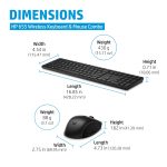 HP 655 Wireless Keyboard and Mouse Combo | Ergonomic Design | 2.4GHz Wireless | Plug-and-Play | For Windows PCs
