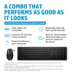 HP 655 Wireless Keyboard and Mouse Combo | Ergonomic Design | 2.4GHz Wireless | Plug-and-Play | For Windows PCs