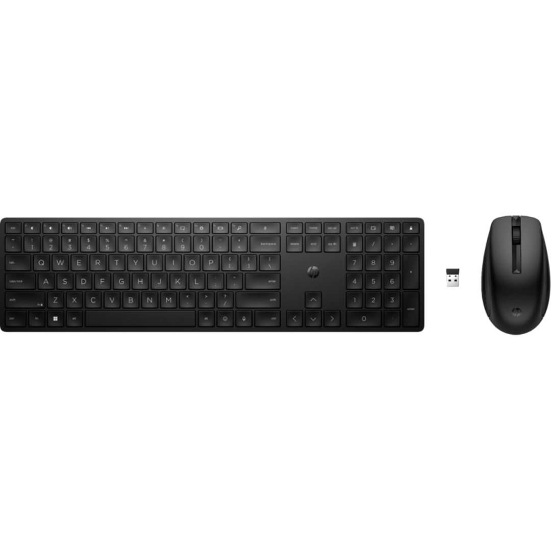 HP 655 Wireless Keyboard and Mouse Combo | Ergonomic Design | 2.4GHz Wireless | Plug-and-Play | For Windows PCs