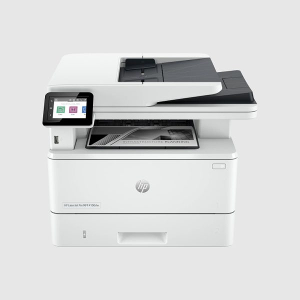 HP LaserJet Pro MFP 4103dw – Print, Scan, Copy, Fax | 55ppm Speed, 100K Duty Cycle, Auto Duplex, 4.3" Touchscreen | Secure Laser Printer for Office