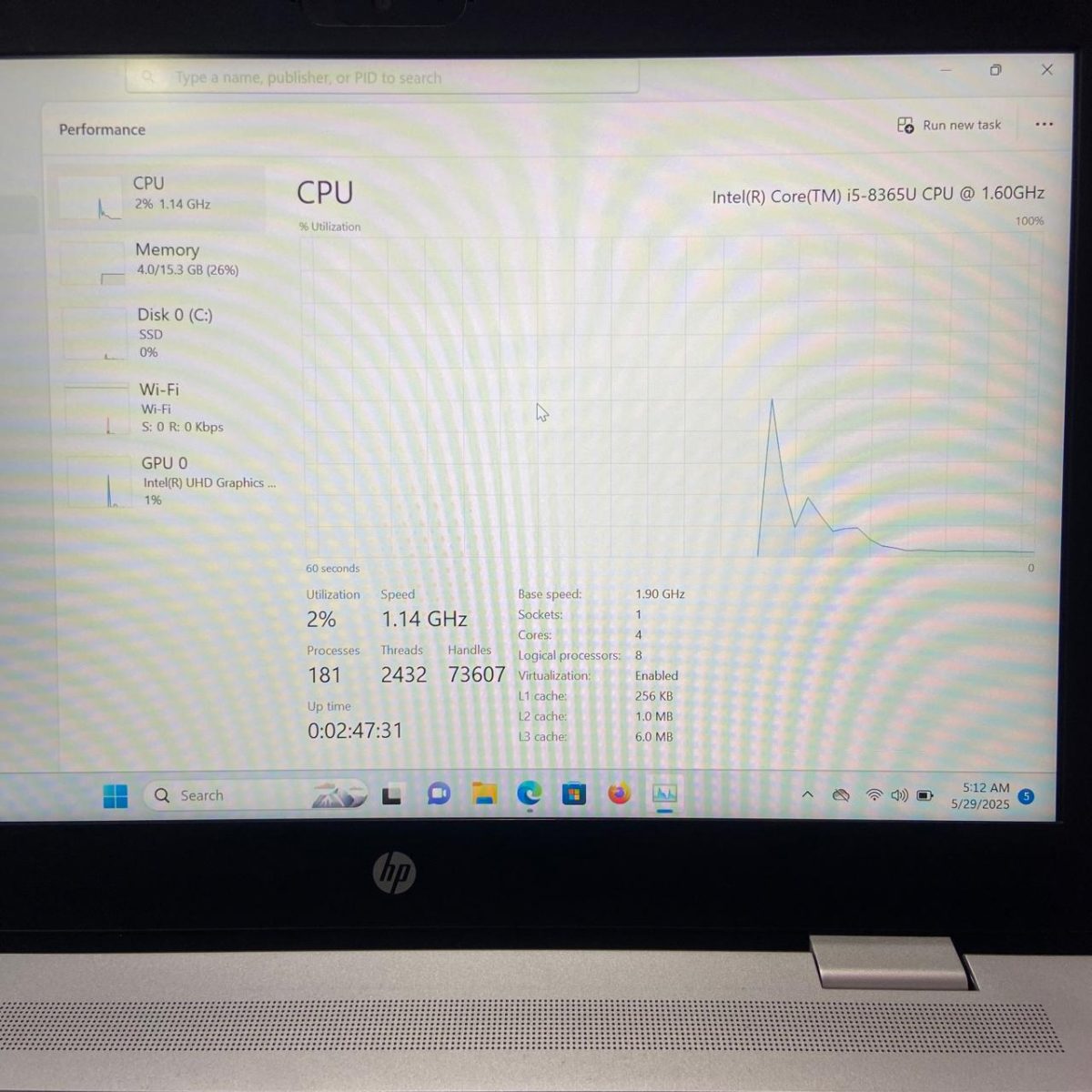 Certified HP ProBook 640 G5 14 Notebook, Intel Core i5-8250U – Silver
