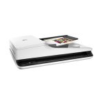 Certified HP ScanJet Pro 2500 f1 Flatbed and Sheet-Fed Scanner, 1200 dpi – White