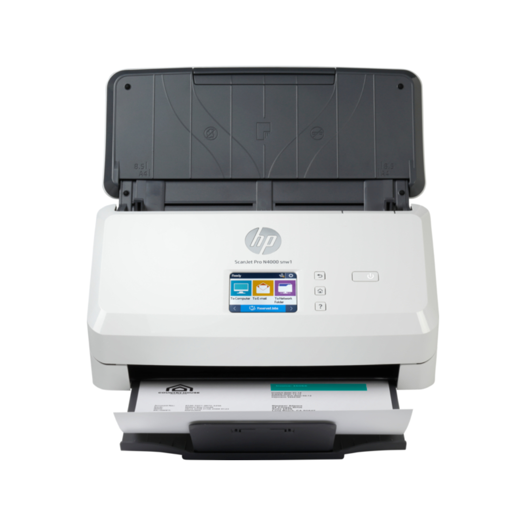 HP ScanJet Pro N4000 snw1 Sheet-Feed Scanner | High-Speed 40ppm Duplex Scanning | ADF, OCR, Wi-Fi | Business Document Scanner for Office, Legal & Financial Use