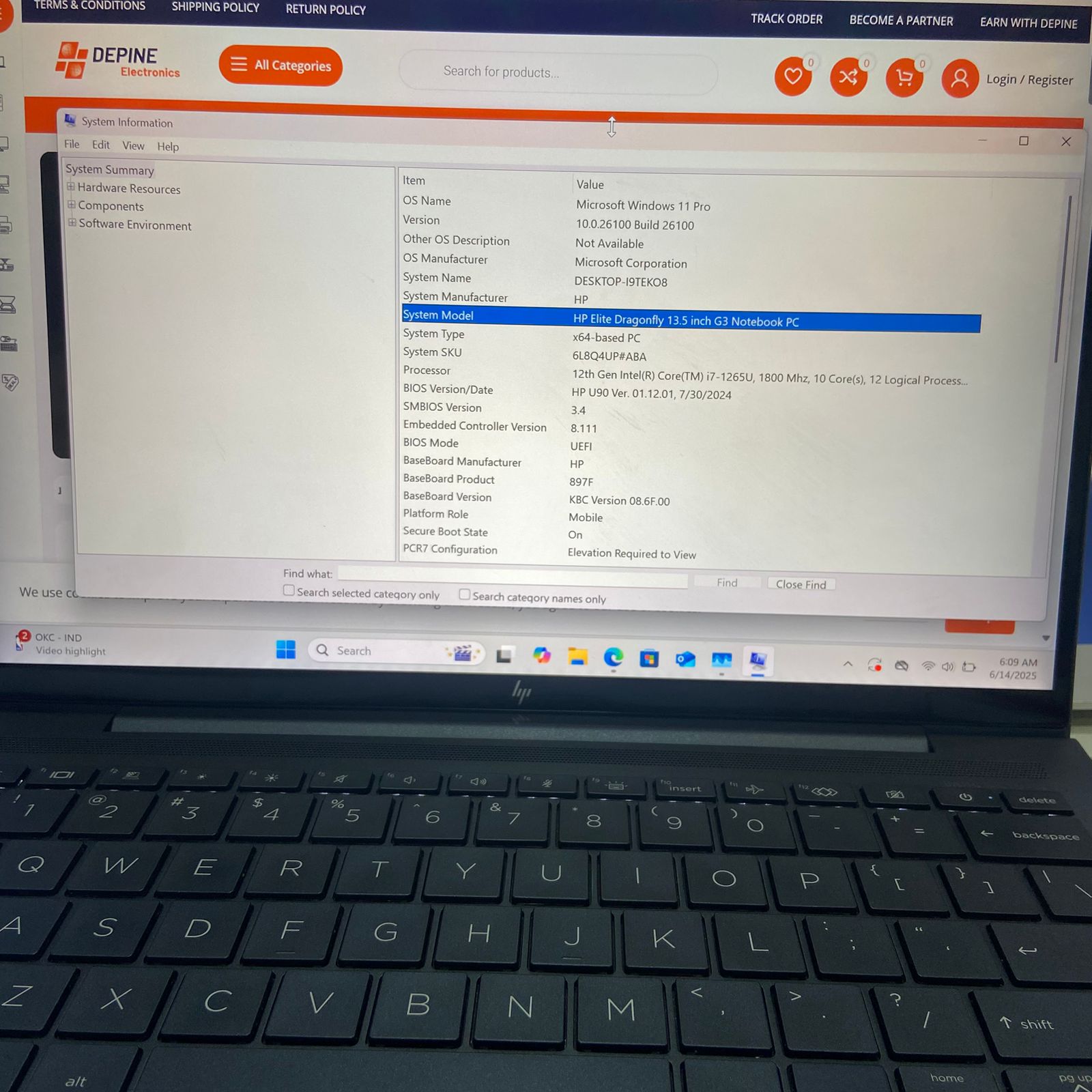 Certified HP Dragonfly G3 13.5 in Notebook, Intel Quad Core i7-1255U – Silver