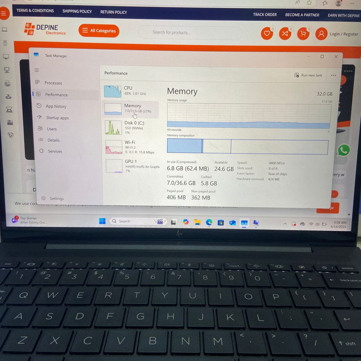 Certified HP Dragonfly G3 13.5 in Notebook, Intel Quad Core i7-1255U – Silver