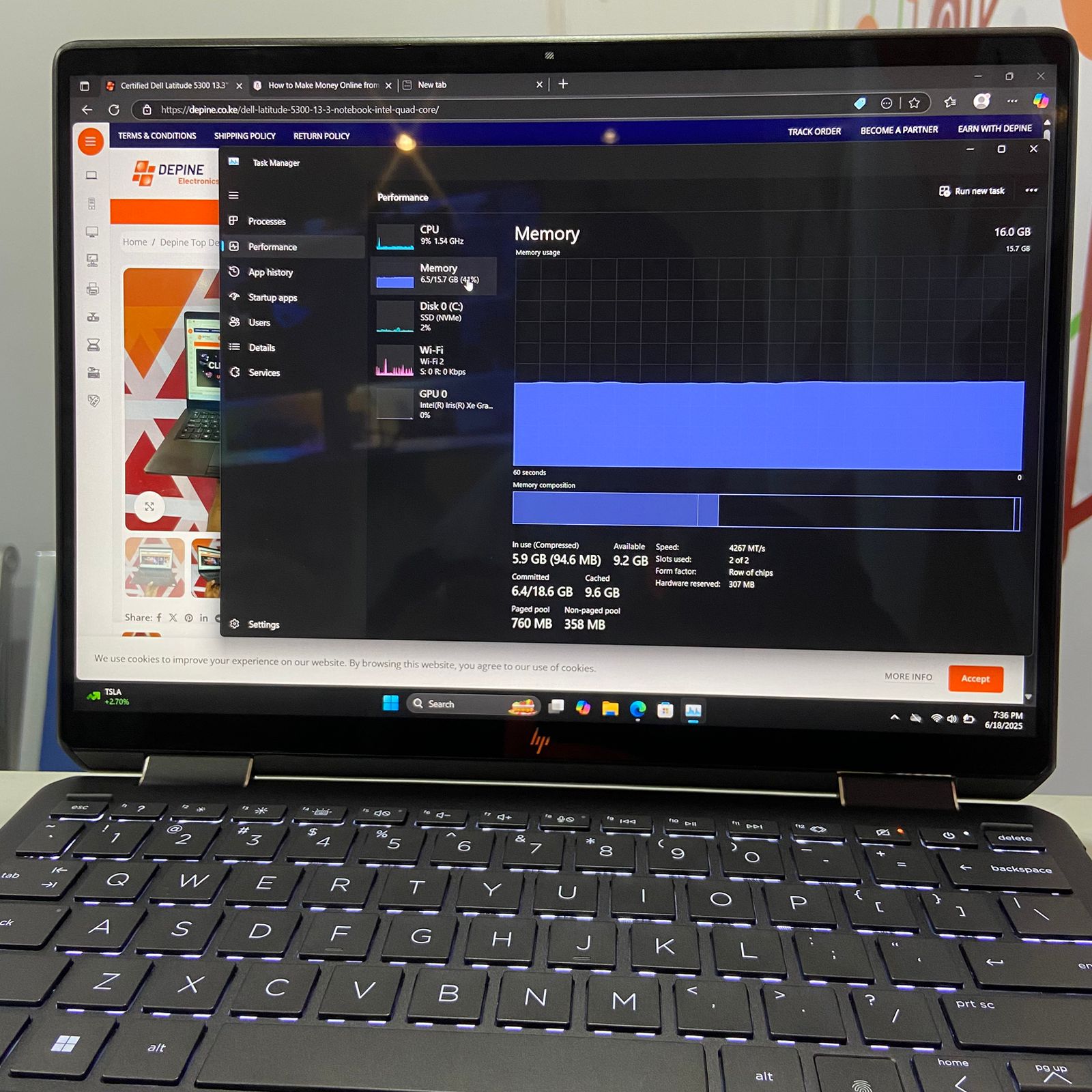 Certified HP Spectre x360 14-ef2013dx 13.5” Notebook, Intel Core i7-1355U – Nightfall Black