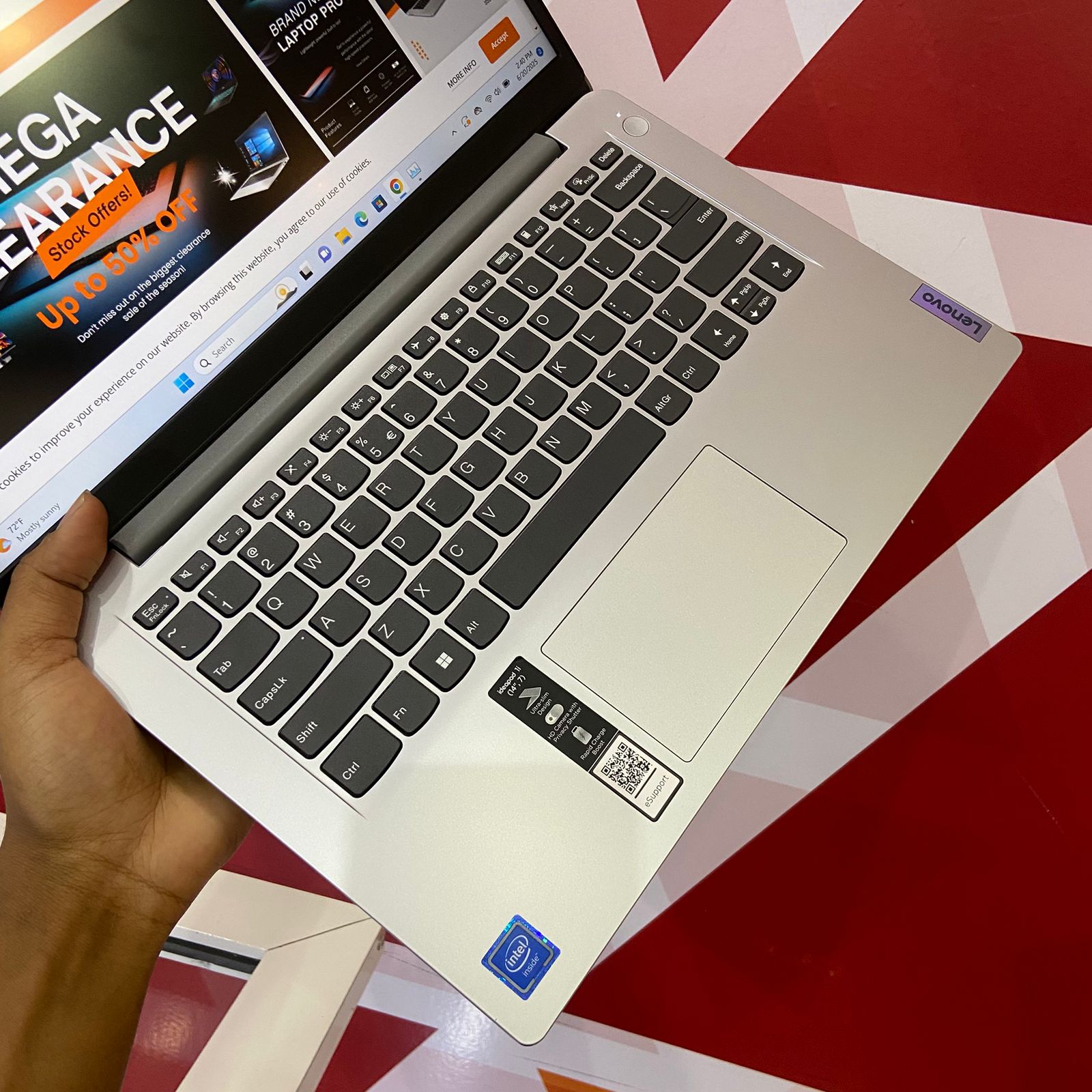 Certified Lenovo IdeaPad 1 14” Notebook, Intel Dual Core Celeron N4020 – Ice Blue