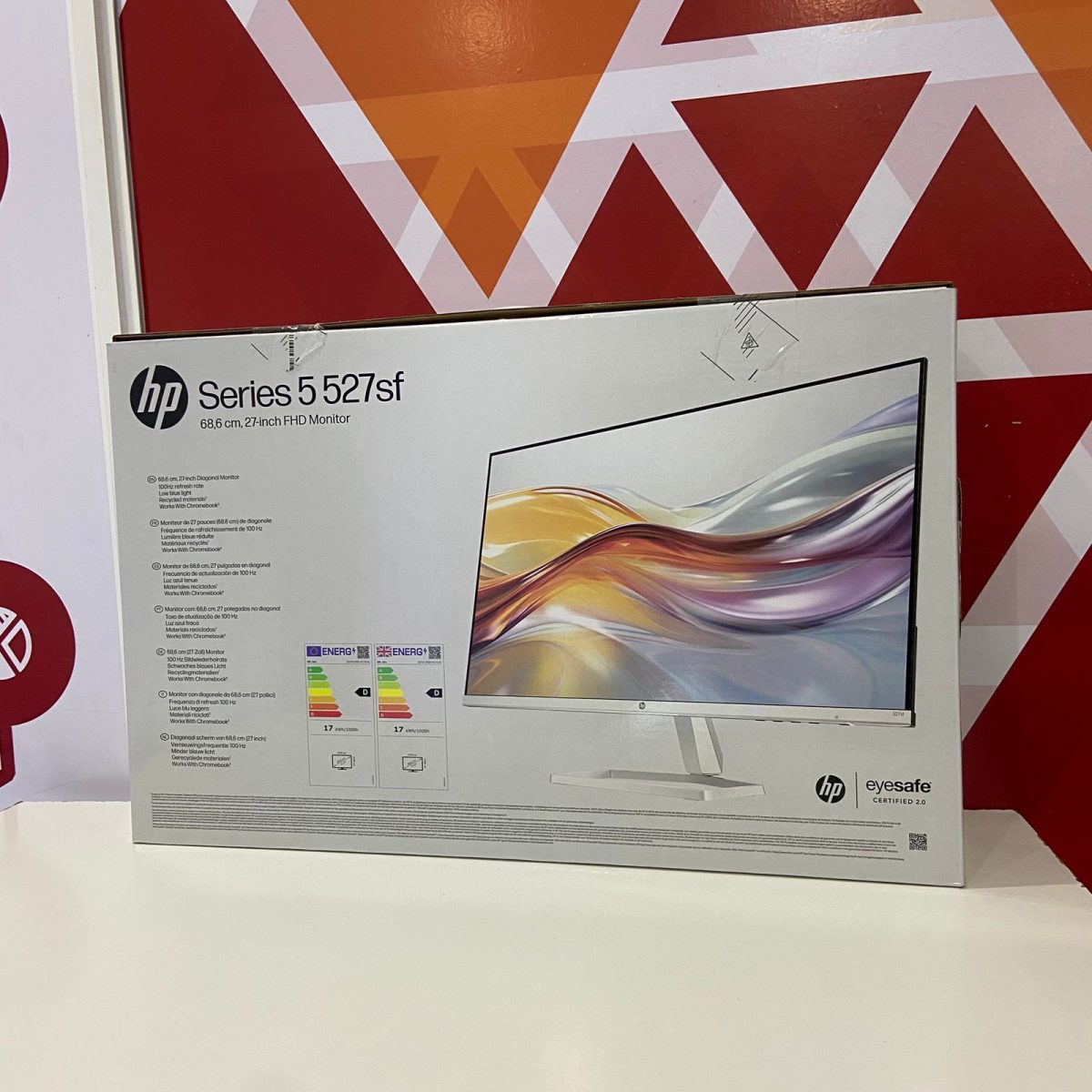 Brand New HP Series 5 27 in FHD Monitor with Speakers, 1920×1080 IPS Display, 100Hz Refresh Rate – Black