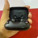 Certified Poly Voyager Free 60 UC Wireless Earbuds, Adaptive Active Noise Canceling – Black