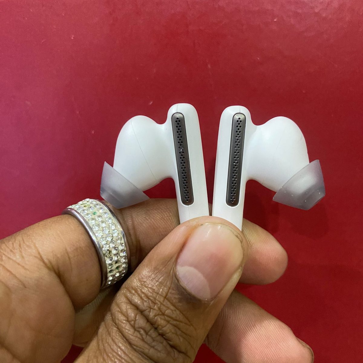 Certified Poly Voyager Free 60+ UC Wireless Earbuds, Adaptive Hybrid ANC – White Sand