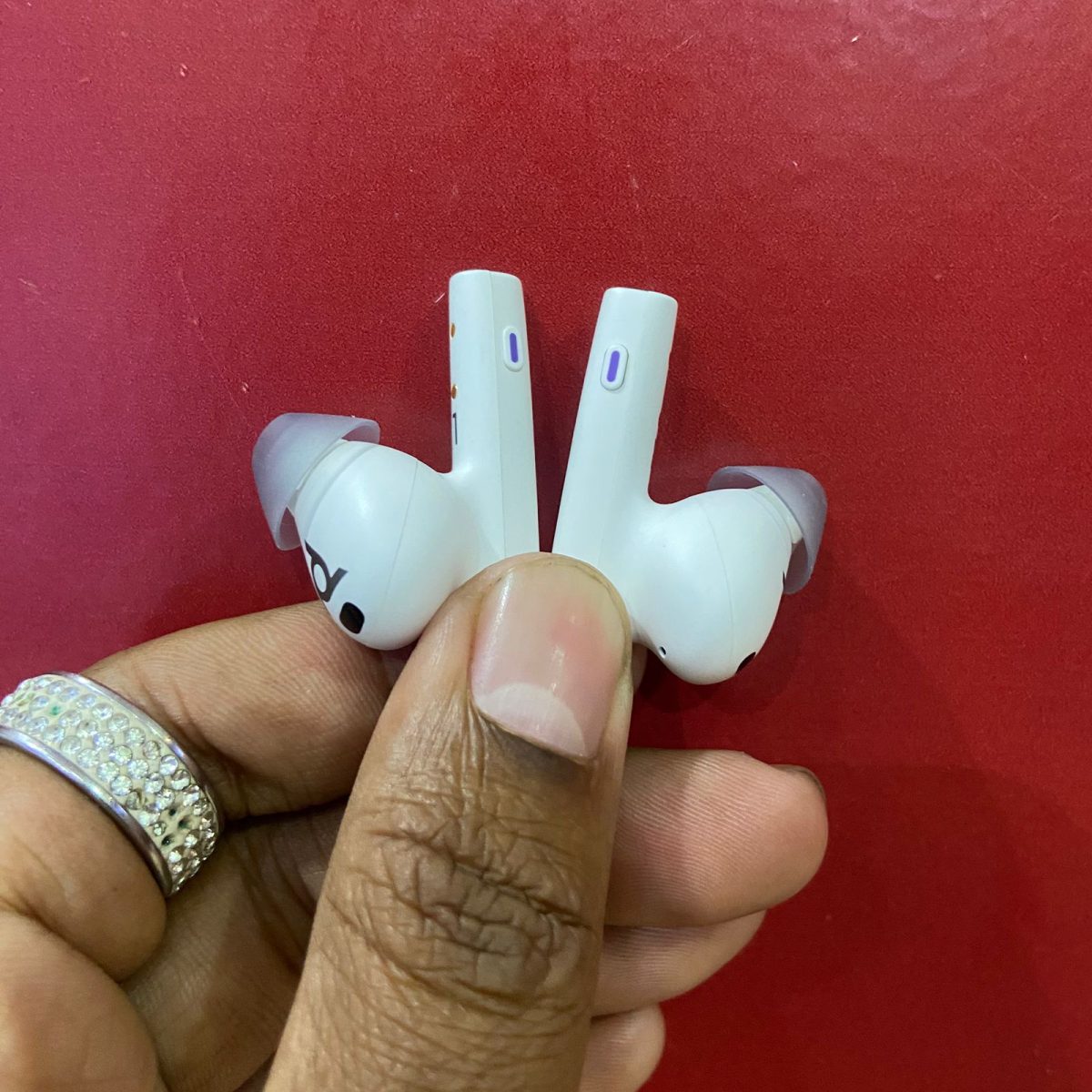 Certified Poly Voyager Free 60+ UC Wireless Earbuds, Adaptive Hybrid ANC – White Sand