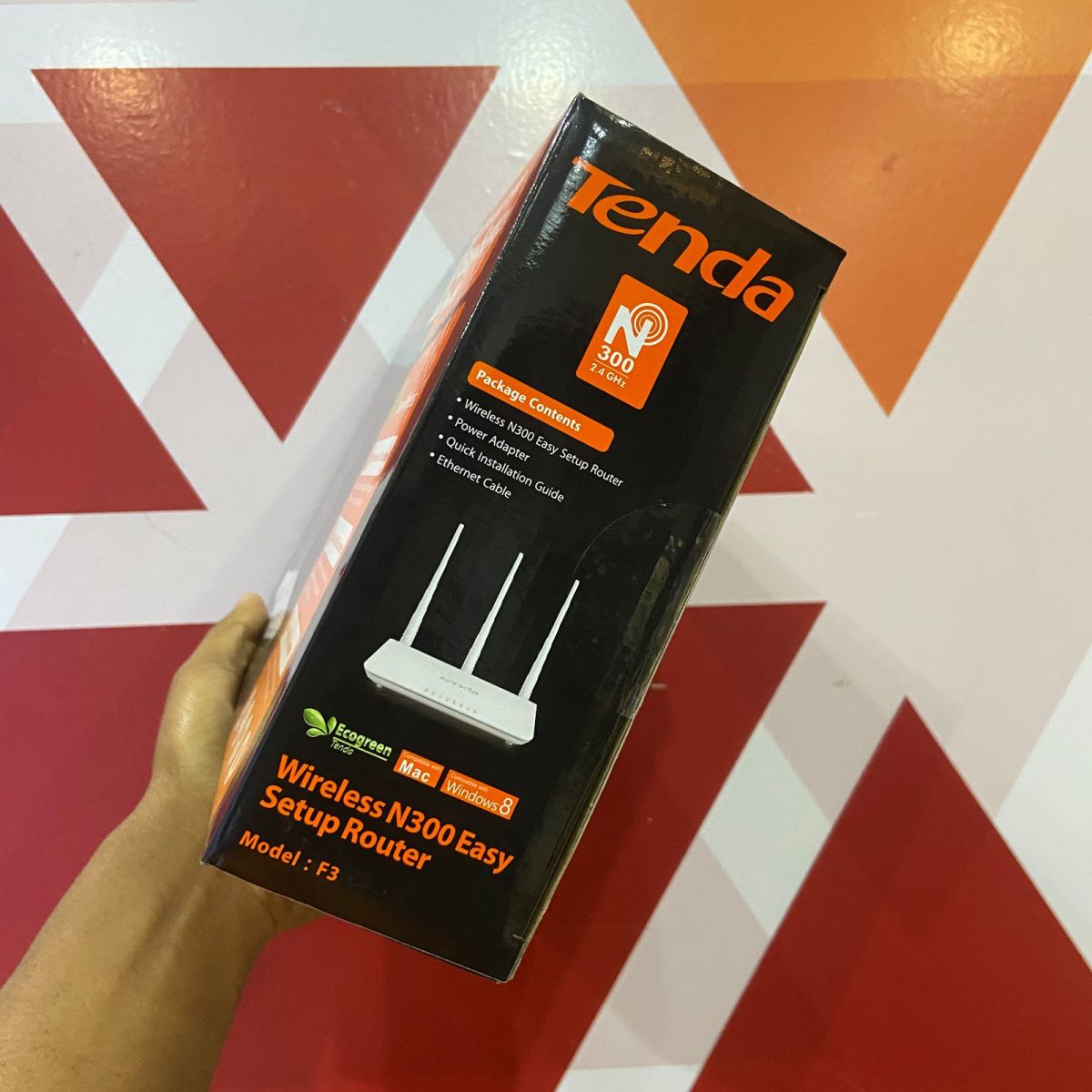 Certified Tenda N300 F3 Wireless Router, 300Mbps Wi-Fi Speed – White