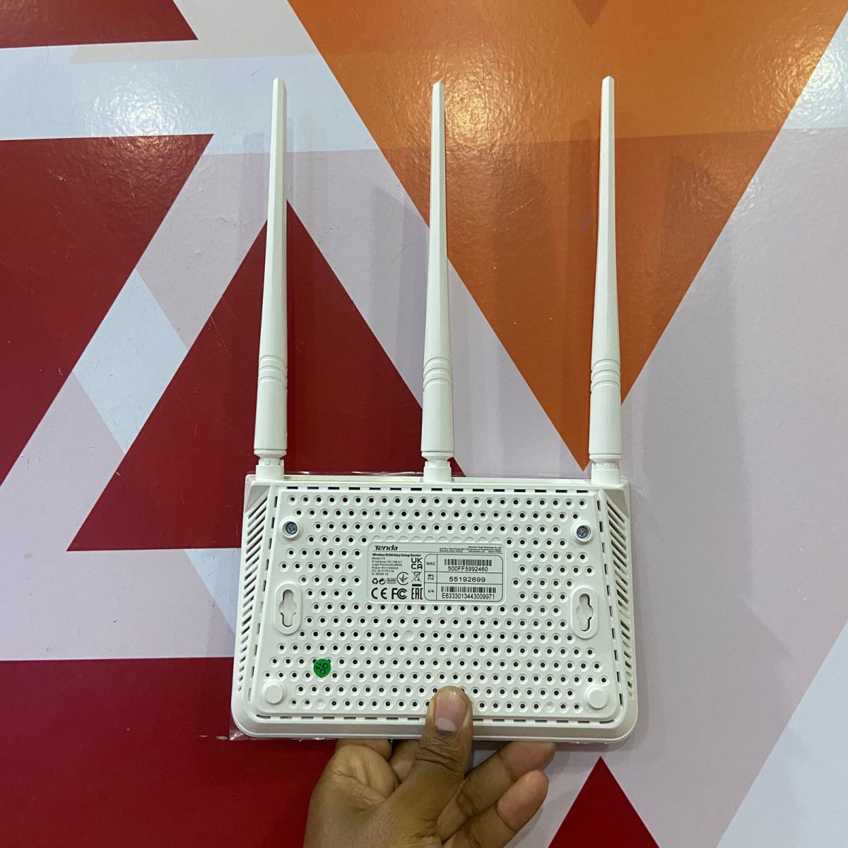Certified Tenda N300 F3 Wireless Router, 300Mbps Wi-Fi Speed – White
