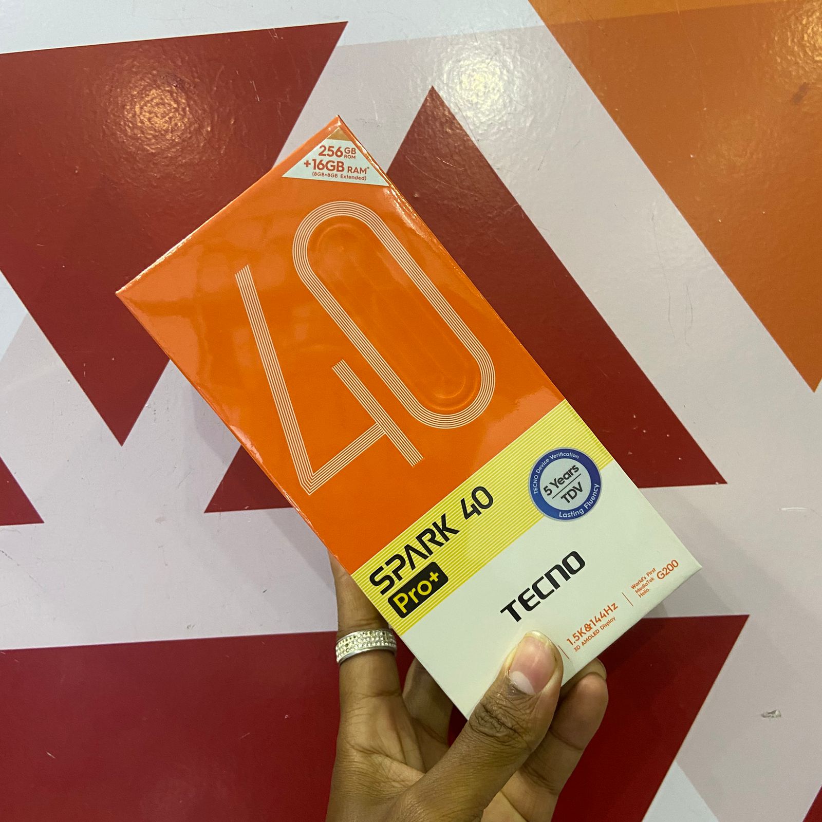 Brand New Tecno Spark 40 Pro Plus 6.78 in Smartphone, Mediatek Helio G200 (6 nm), 8GB RAM, 256GB Storage, AMOLED Display, 50MP Camera, Android 15 – Nebula Black - Image 2