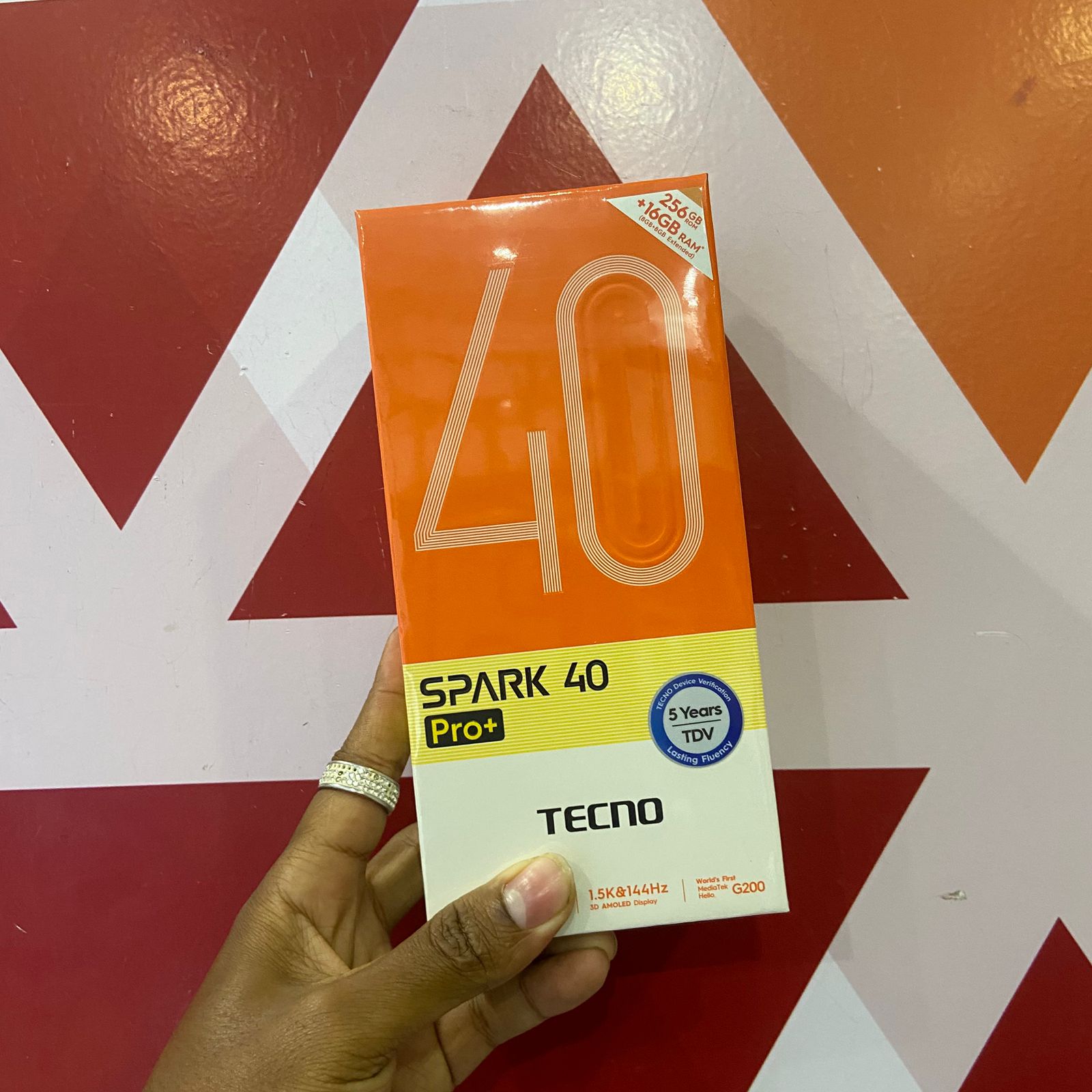 Brand New Tecno Spark 40 Pro Plus 6.78 in Smartphone, Mediatek Helio G200 (6 nm) – Nebula Black