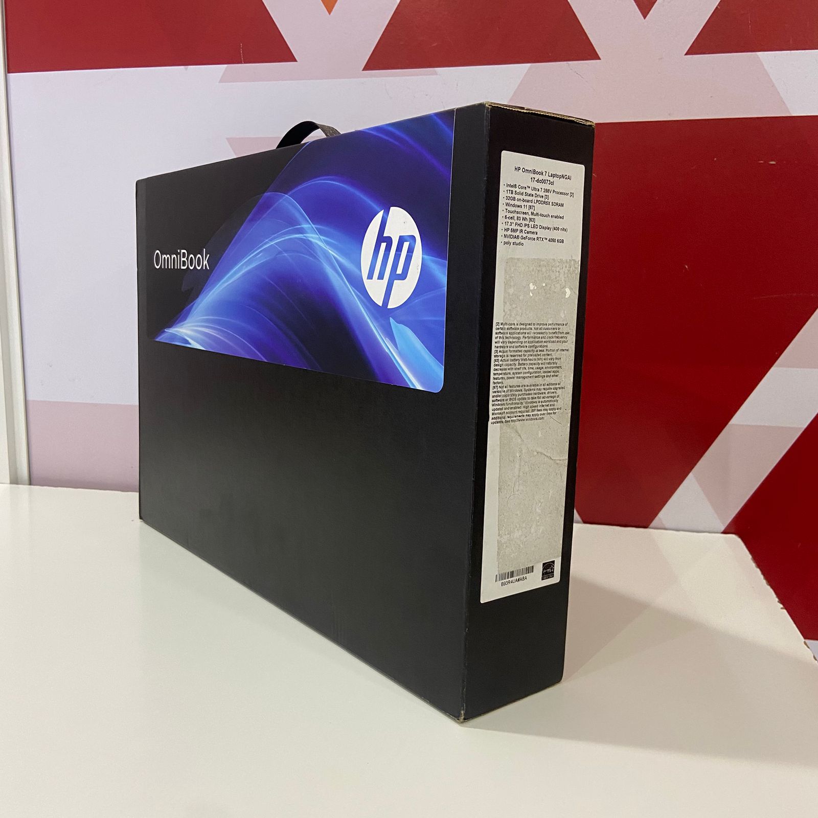Certified HP OmniBook 7 NGAI 17.3 in Laptop, Intel Core Ultra 7-258V, 32GB RAM, 1TB SSD, NVIDIA GeForce RTX 4050, Touchscreen 1920x1080 Display, Windows 11 Pro – Black - Image 3