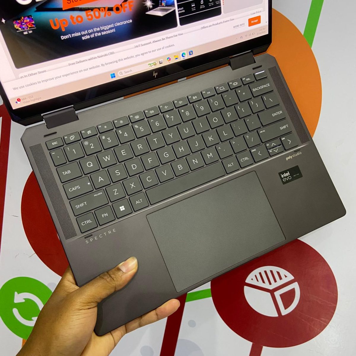 Certified HP Spectre x360 14t-eu000 14 in 2-in-1 Laptop, Intel Core Ultra 7 155H, 32GB DDR5 RAM, 2TB SSD, 2.8K OLED Touchscreen Display, Intel Arc Graphics, Webcam, Windows 11 Pro – Brown - Image 13