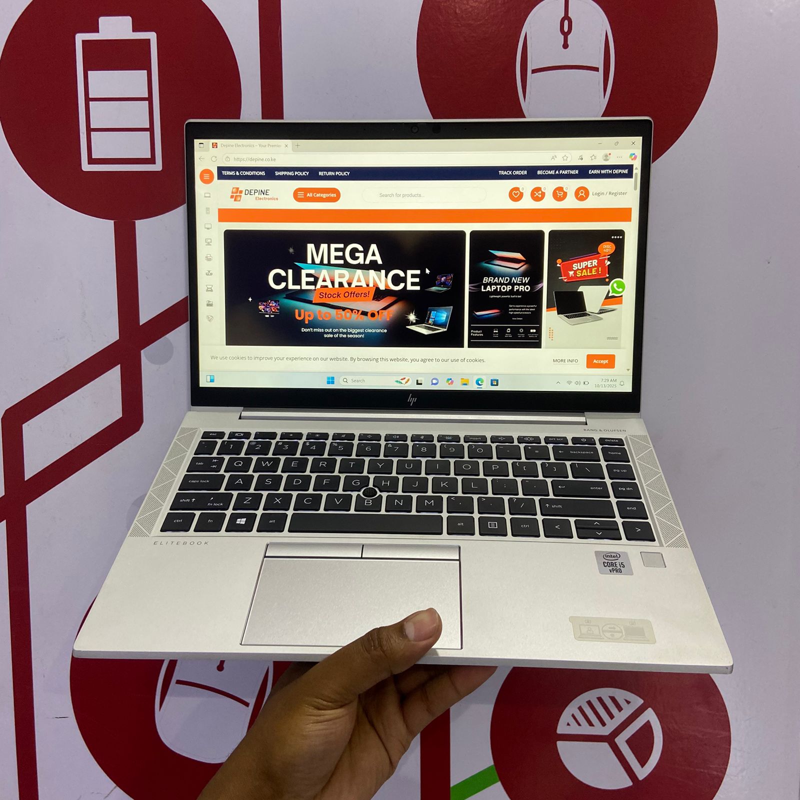 Certified Refurbished HP EliteBook 840 G7 Laptop Intel Core i5-10210U TouchScreen Silver