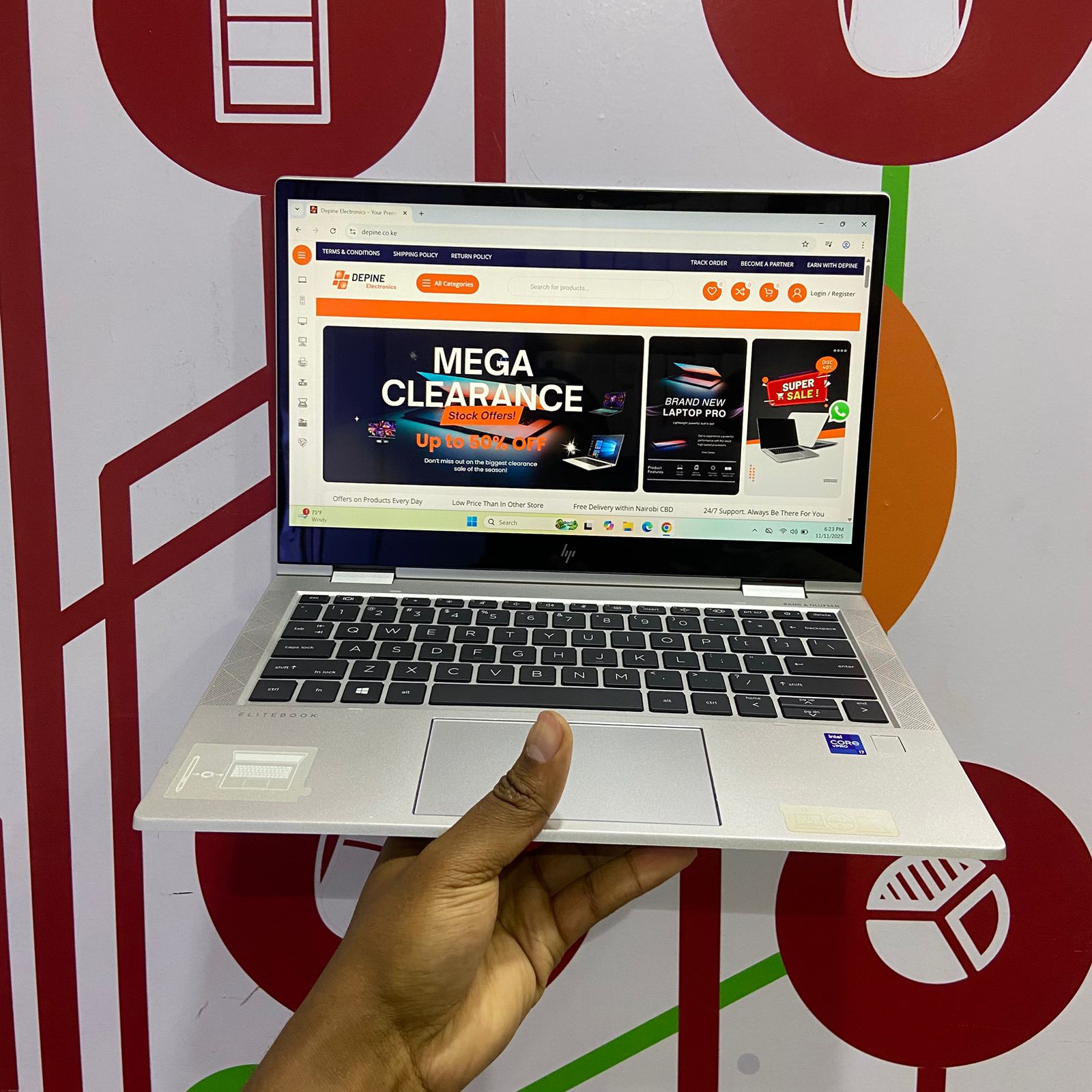 Certified Refurbished HP EliteBook 830 G8 x360 13.3 in 2-in-1 Notebook, Intel Core i7-1165G7 – Silver