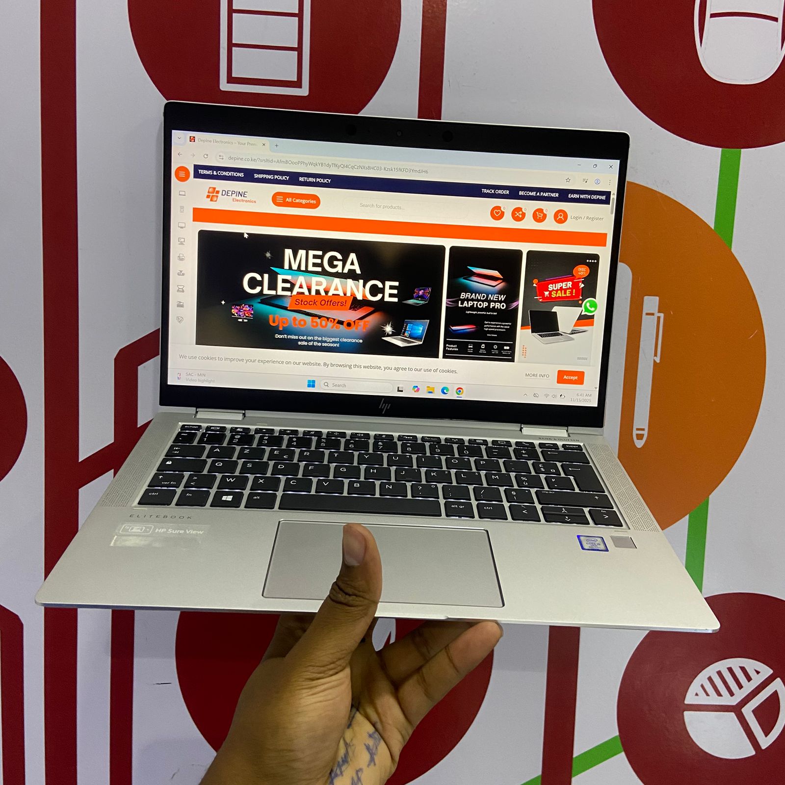 Certified Refurbished HP EliteBook x360 1030 G4 13.3 in 2-in-1 Notebook, Intel Core i5-8350U 8th Gen – Silver