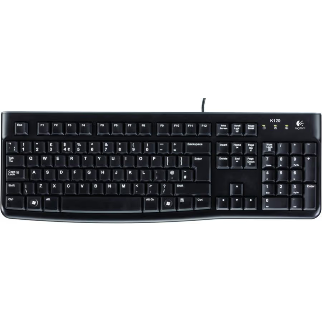 Brand New Logitech K120 Wired Keyboard – Black