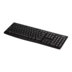 Brand New Logitech K270 Wireless Keyboard 2.4GHz Full-Size 104 Keys with Numeric Keypad 8 Hotkeys Spill-Resistant Logitech Unifying Receiver 24-Month Battery Life – Black - Image 4