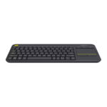Brand New Logitech K400 Plus Wireless Keyboard with Touchpad 920-007145 2.4GHz Full-Size Layout Integrated 3.5" Multi-Touch Trackpad 6 Hotkeys Spill-Resistant Logitech Unifying Receiver 18-Month Battery Life – Black - Image 5