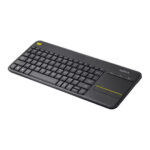 Brand New Logitech K400 Plus Wireless Keyboard with Touchpad 920-007145 2.4GHz Full-Size Layout Integrated 3.5" Multi-Touch Trackpad 6 Hotkeys Spill-Resistant Logitech Unifying Receiver 18-Month Battery Life – Black - Image 3
