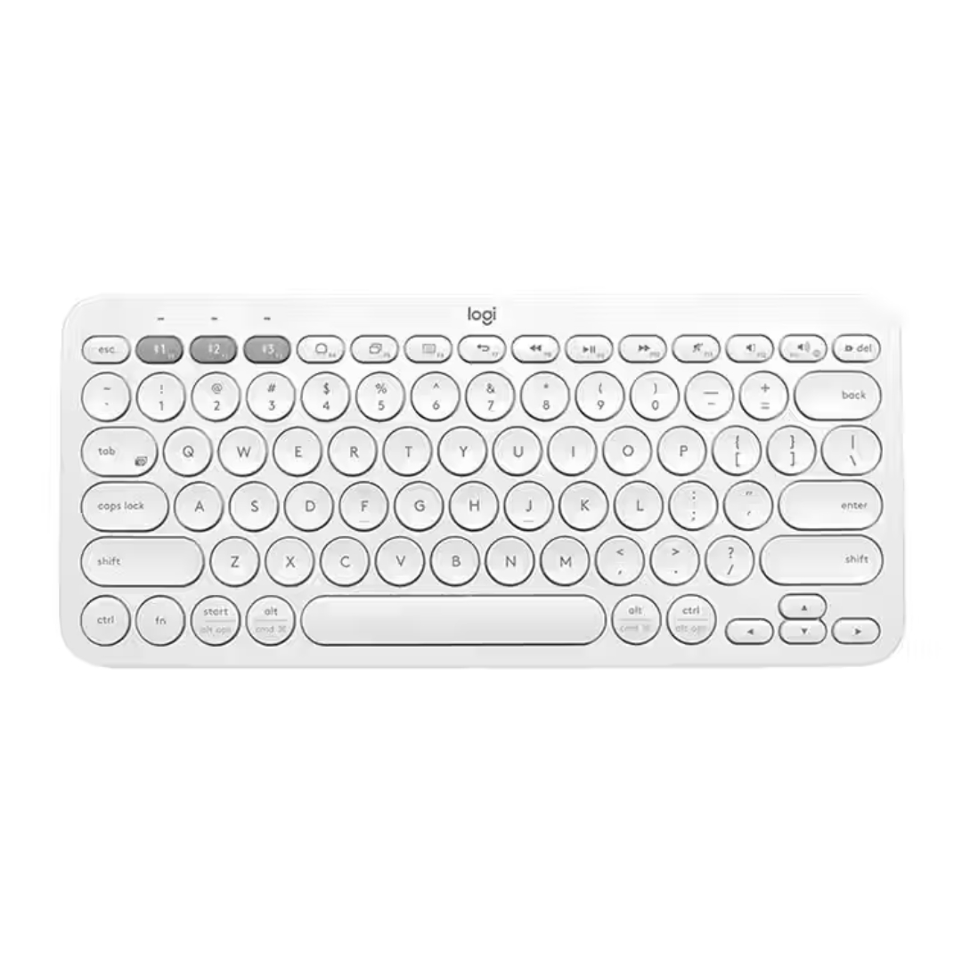 Brand New Logitech Pebble Keys 2 K380s Bluetooth Keyboard – Off-White