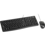 Brand New Logitech MK120 Wired Keyboard & Mouse Combo Full-Size Quiet Keys Optical USB Plug-and-Play – Black - Image 2
